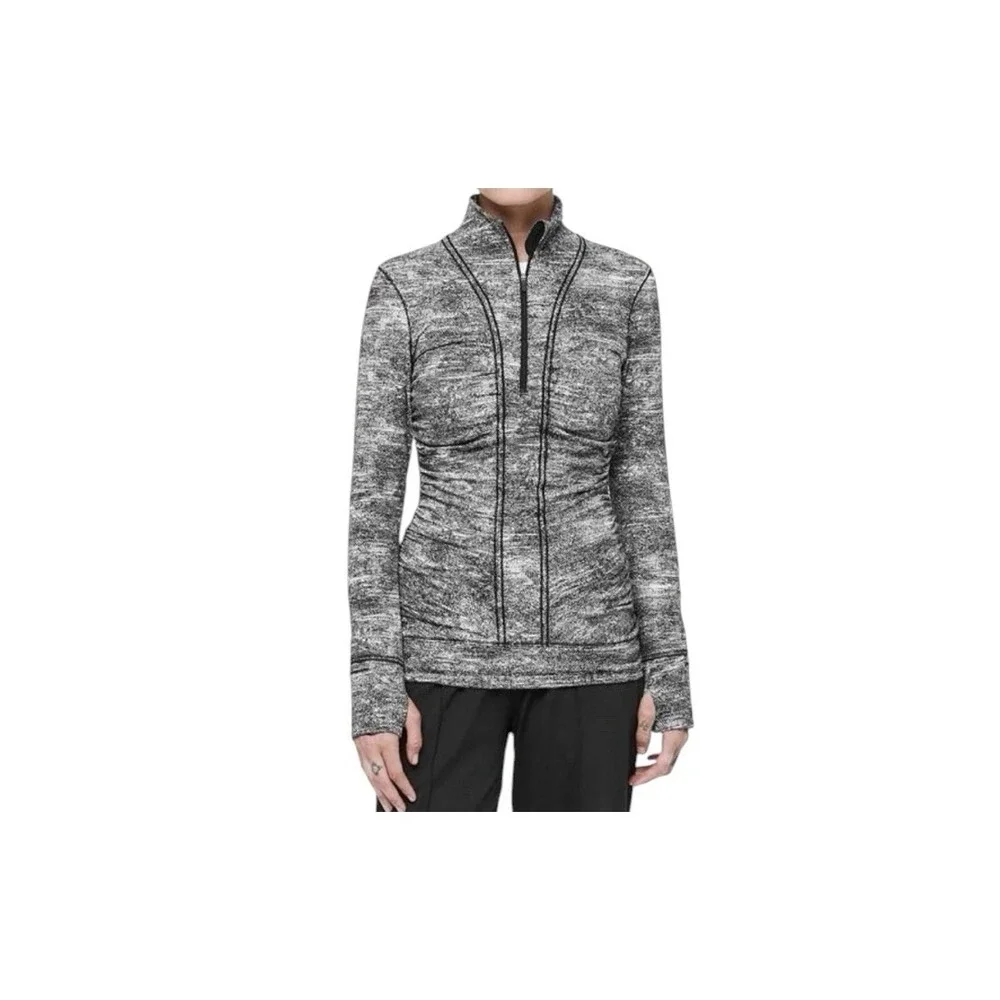 Lululemon Cypress Kiss 1/2 Zip pullover Jacket Women's‎ Size 10 Rush Jacquard